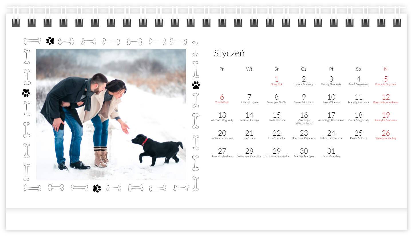 Kalendarz z psem